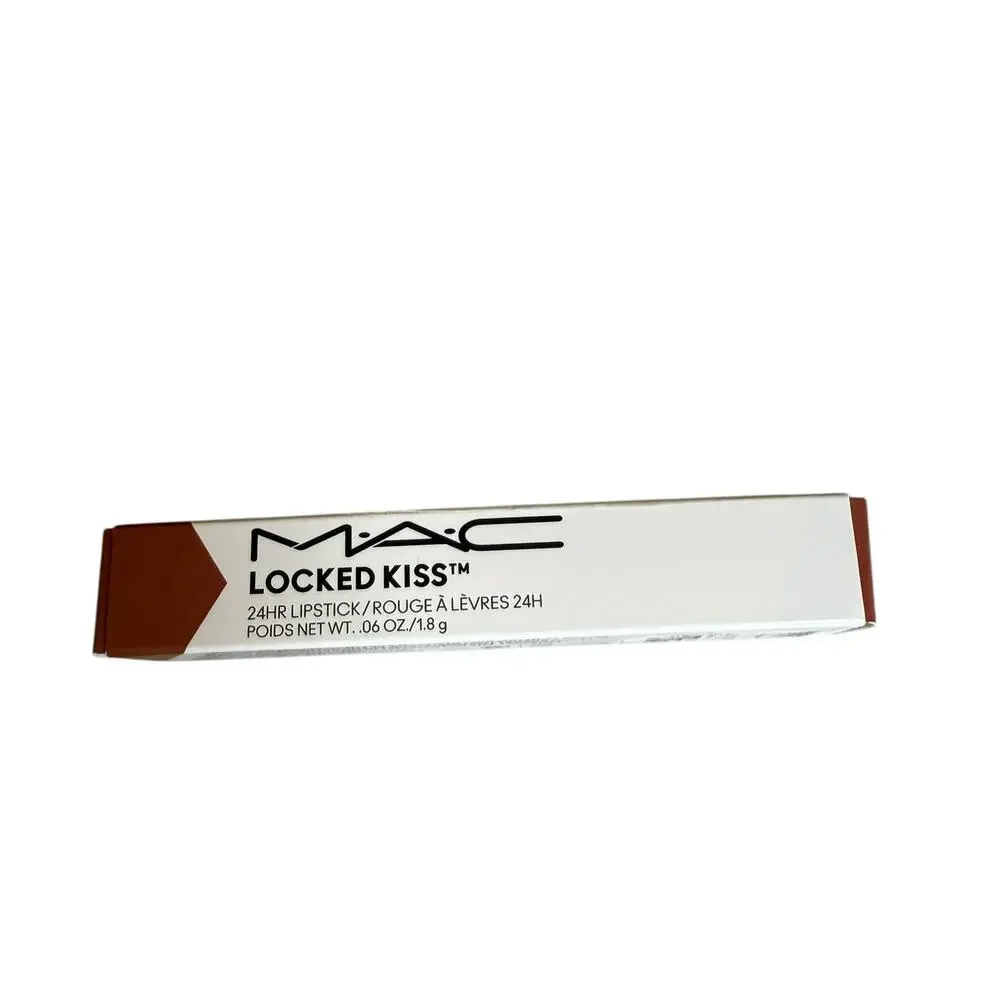 MAC Locked Kiss 24 Hour Lipstick Extra Chili Brown Red